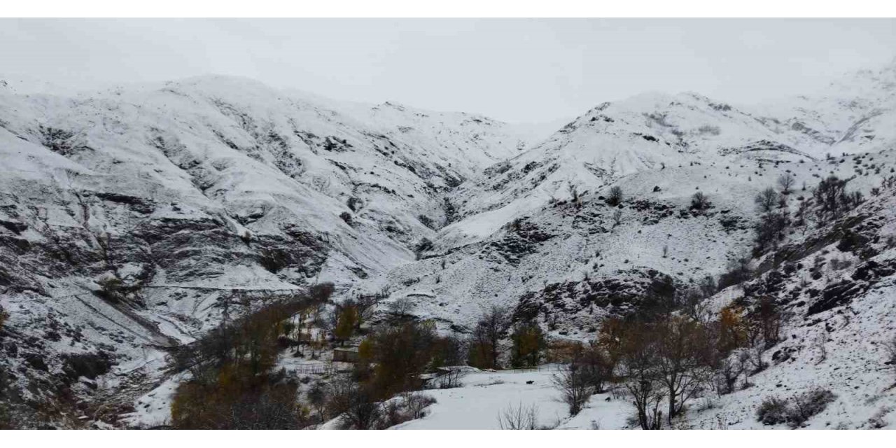 Batman nisan ayının son gününde yağan karla beyaza büründü