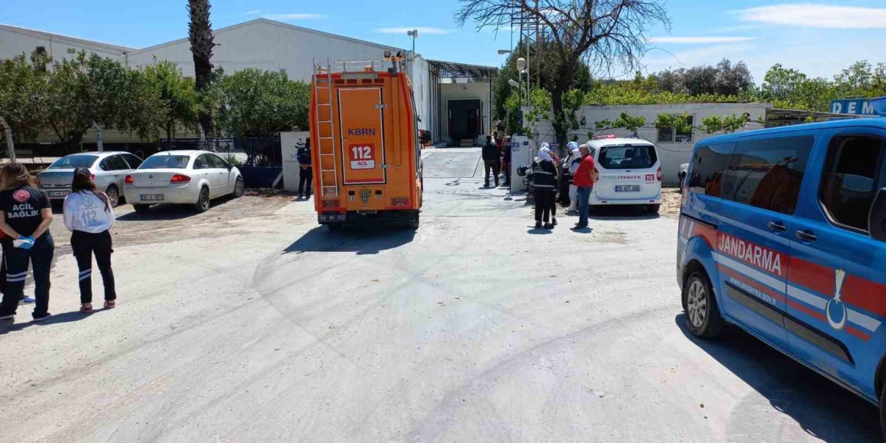 Aydın’da amonyak gazından etkilenen 2 işçi hastaneye kaldırıldı