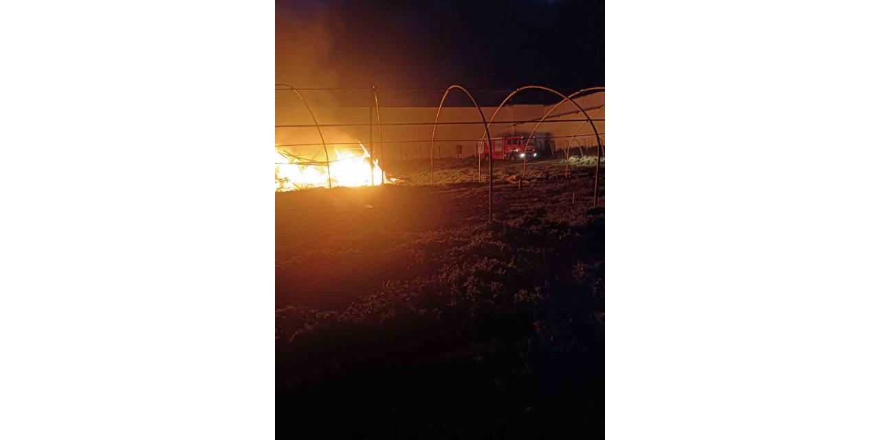 Kahramanmaraş’ta çadır yangını