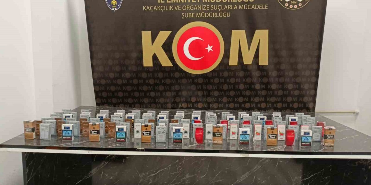 Kütahya’da 113 paket gümrük kaçağı bandrolsüz sigara ele geçirildi