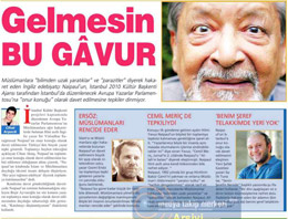 Milli Gazete manşetten vurdu!