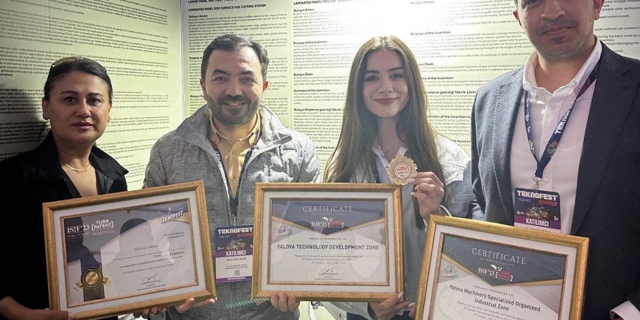 Yalova Makine OSB firması patent fuarında altın madalya kazandı
