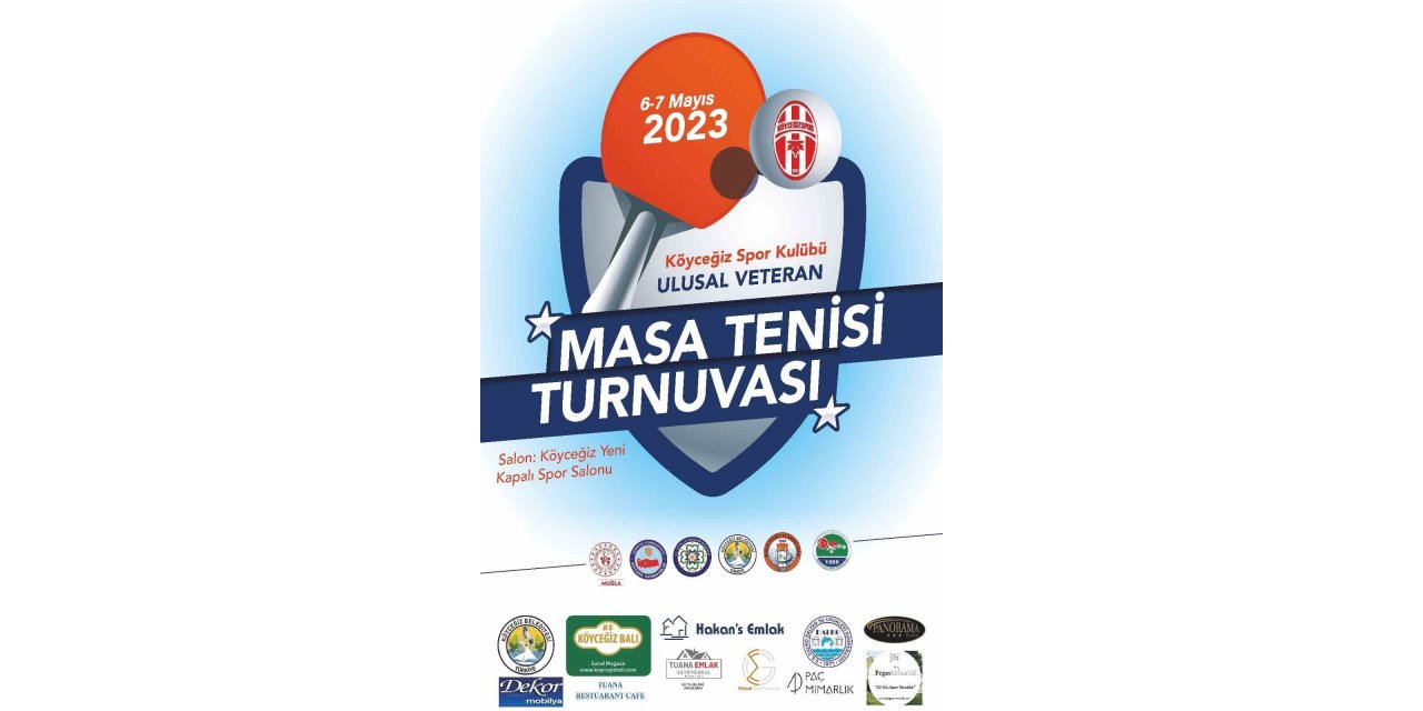 Köyceğiz’de Veteran Masa Tenisi Turnuvası başlıyor