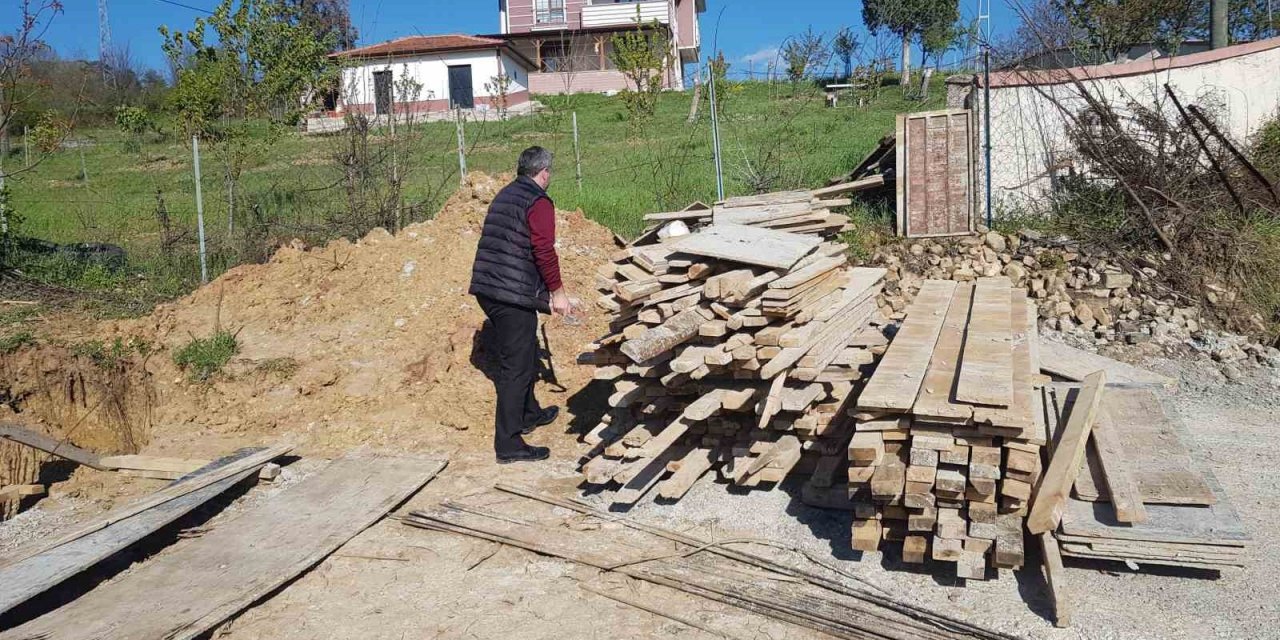 İnşaat hırsızları güvenlik kamerasına yakalandı