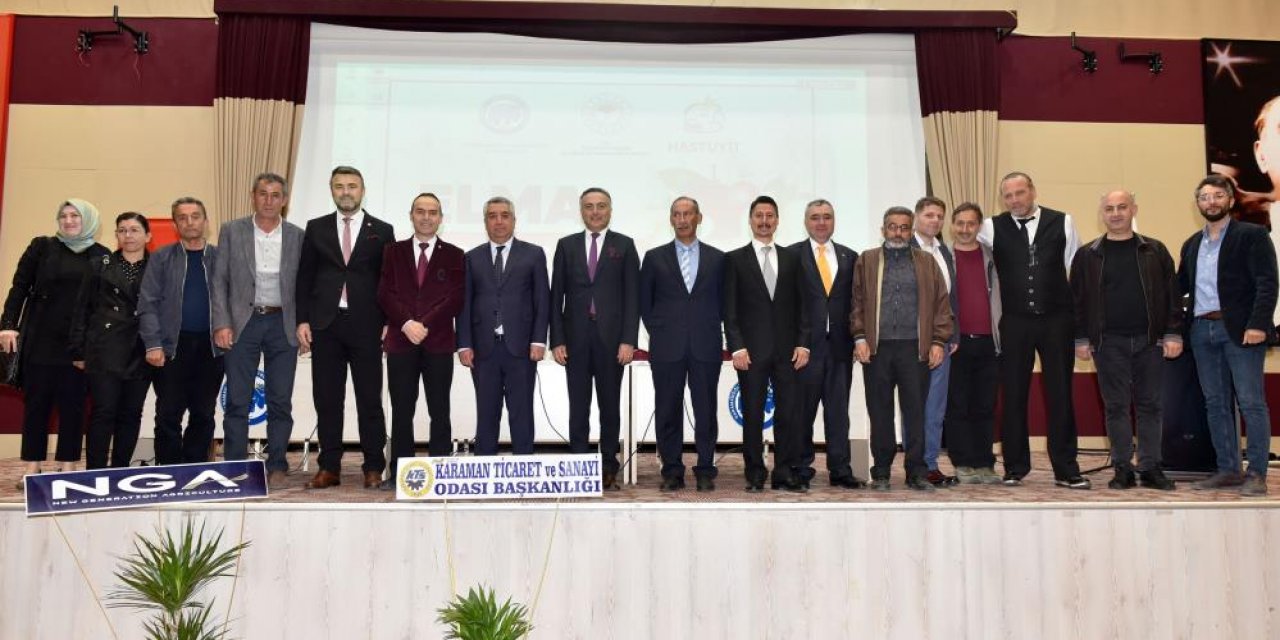 Türkiye'de elma üretiminde ilk üçte olan Karaman'da Elma Paneli!