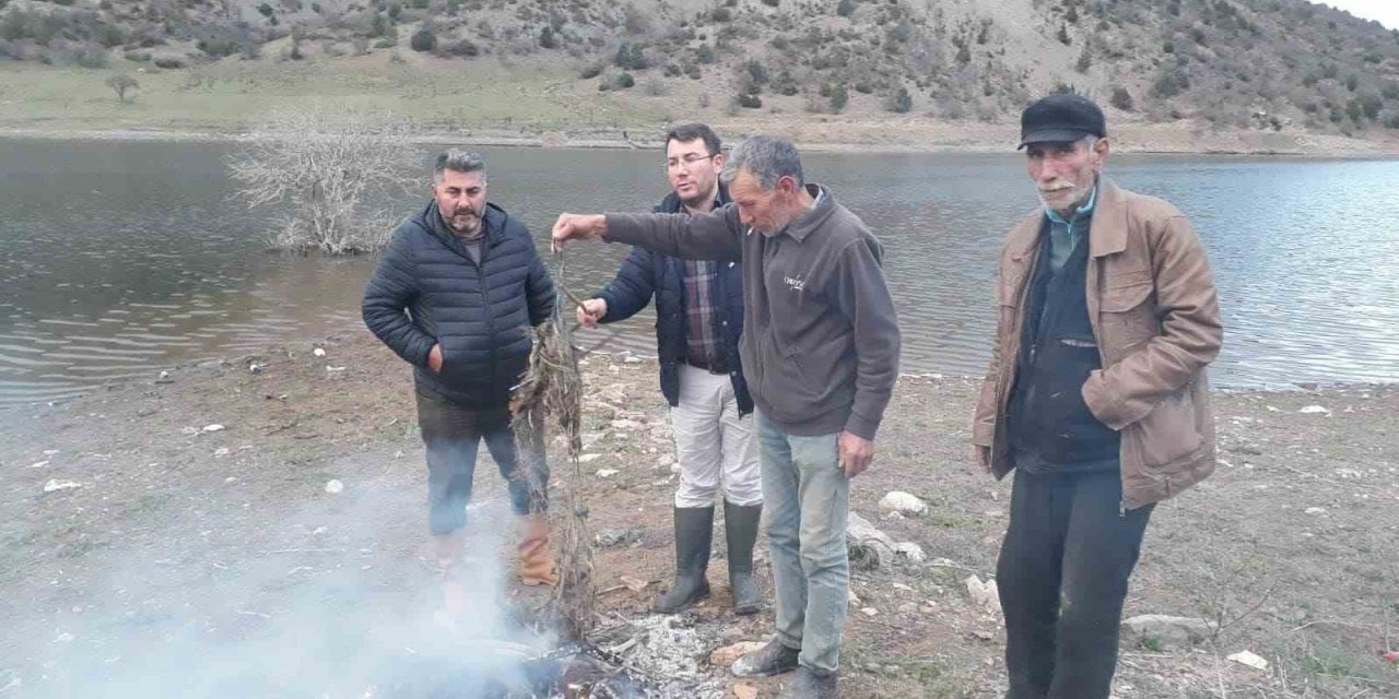 Göletlere kaçak avcılık baskını