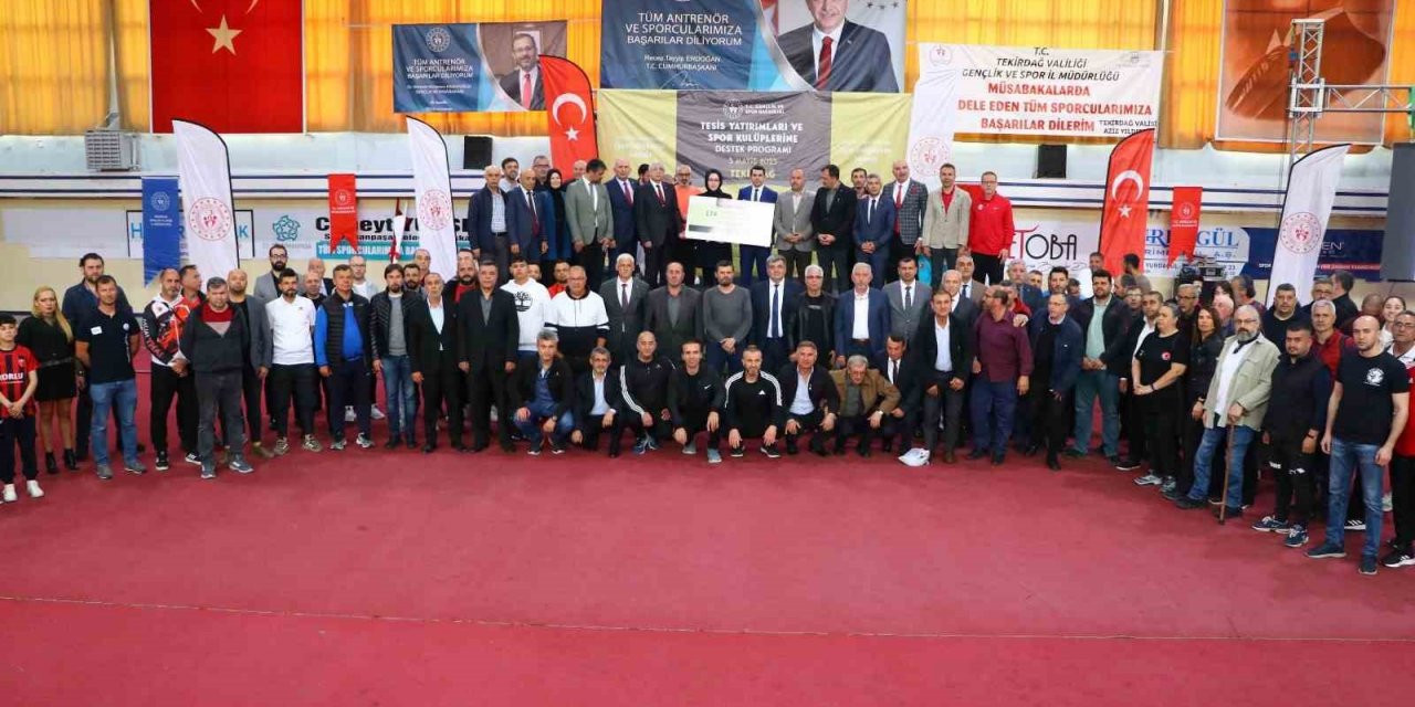 Tekirdağ’da 174 spor kulübüne 4 Milyon 215 bin TL nakdi yardım