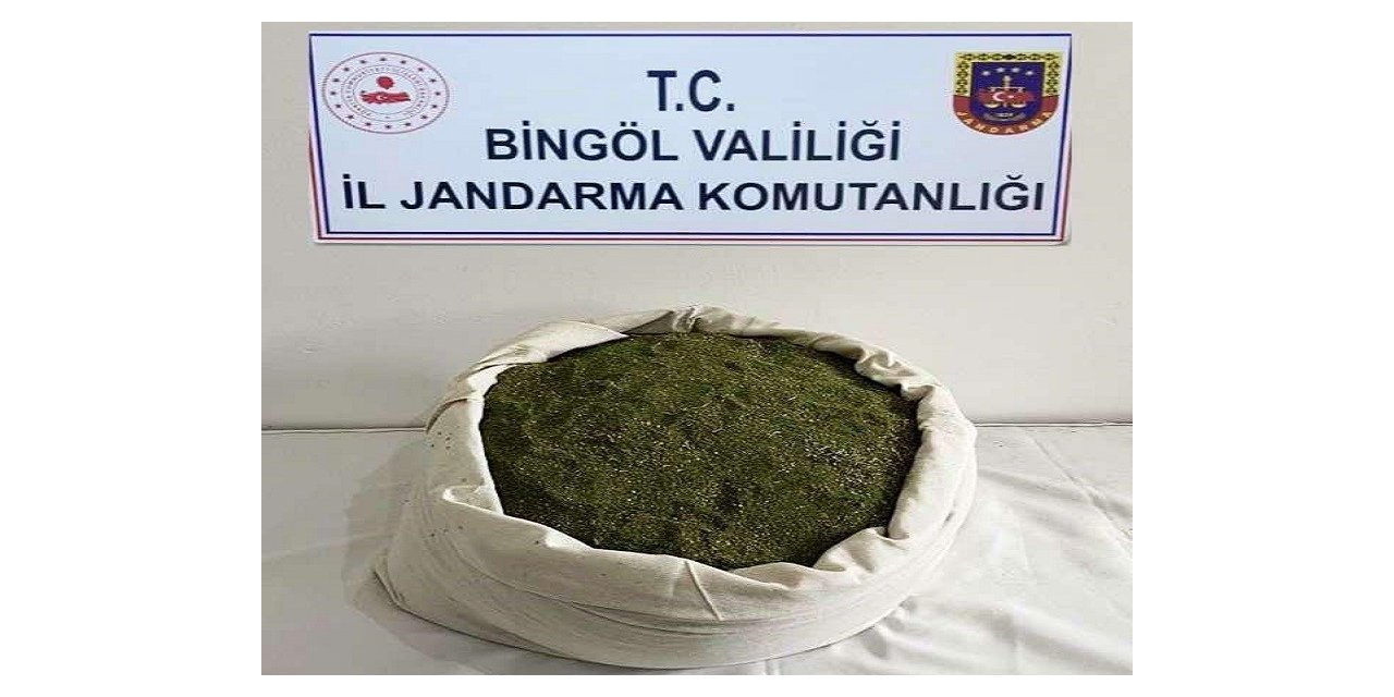 Bingöl’de 21 kilo toz esrar ele geçirildi