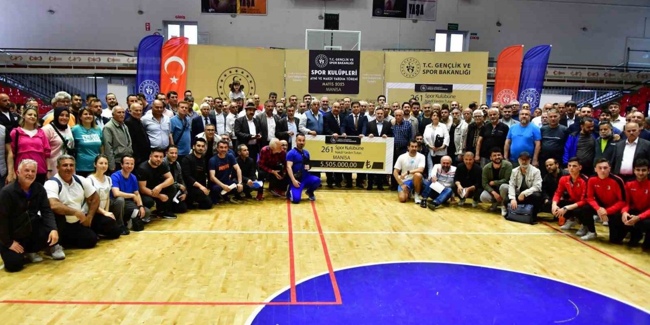 Manisa’da 261 spor kulübüne 5 milyon 505 bin TL destek