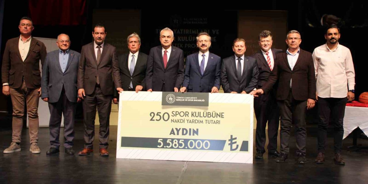 Aydın’da 250 amatör spor kulübüne 6 milyonluk destek
