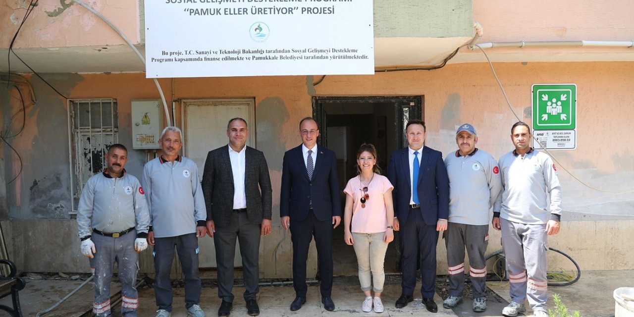 Pamukkale’de pamuk eller üretecek