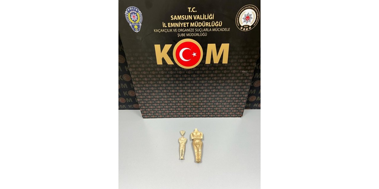 Samsun’da uygulamada tarihi eser ele geçirildi