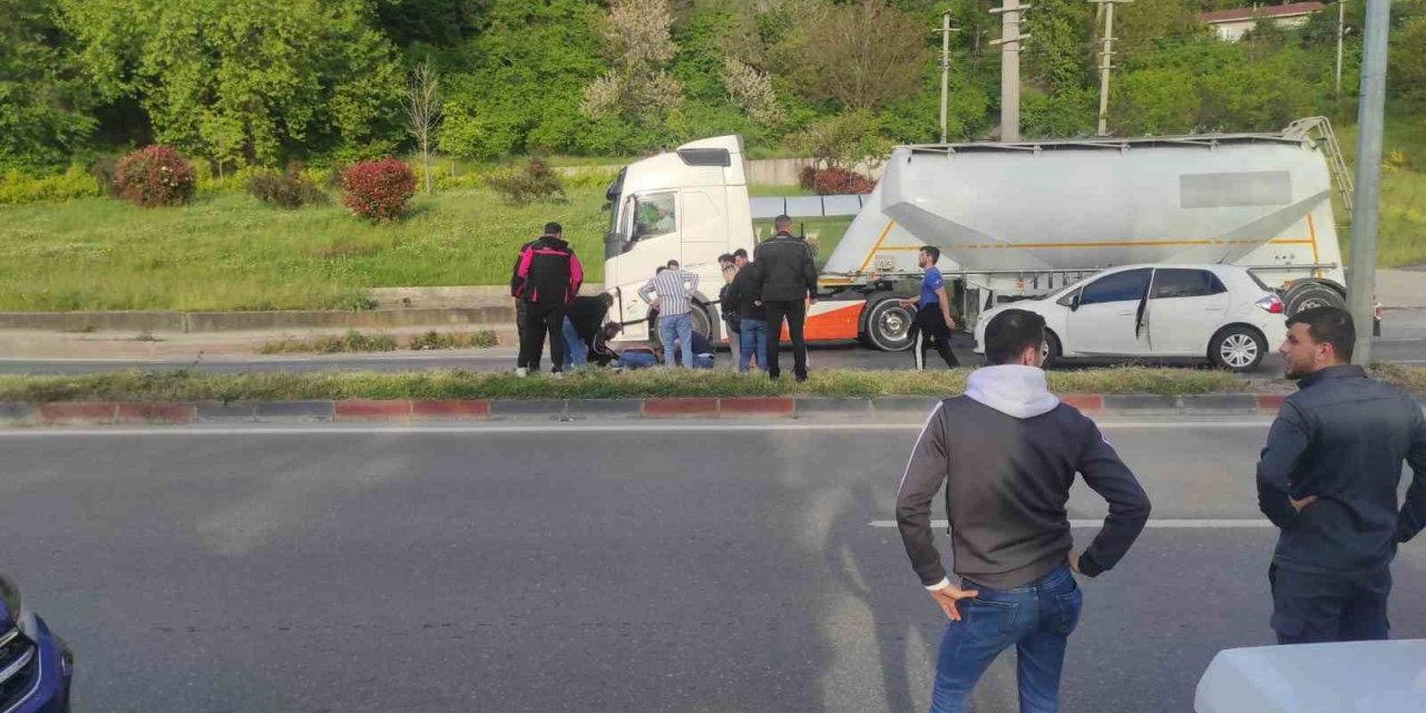 Sahil yolunda kaza: 1 yaralı