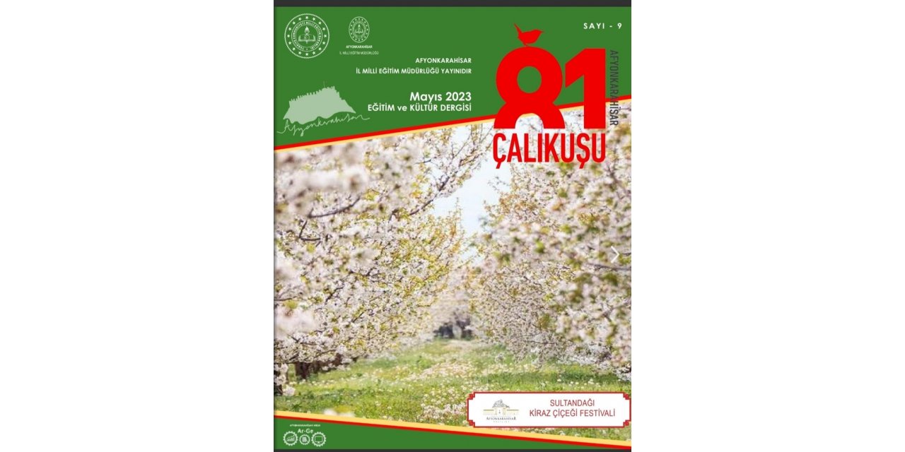 Afyonkarahisar 81 Çalıkuşu e-dergisinin 9. sayısı yayımlandı