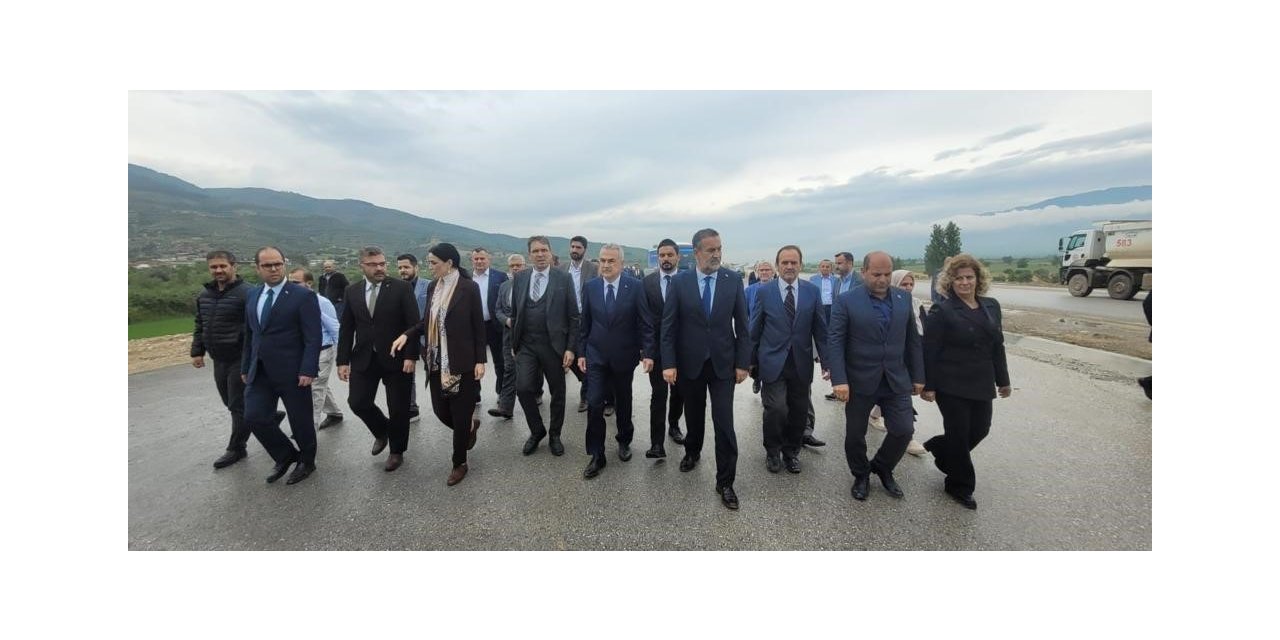 Aydınlı muhtarlar otoyol çalışmasını inceledi