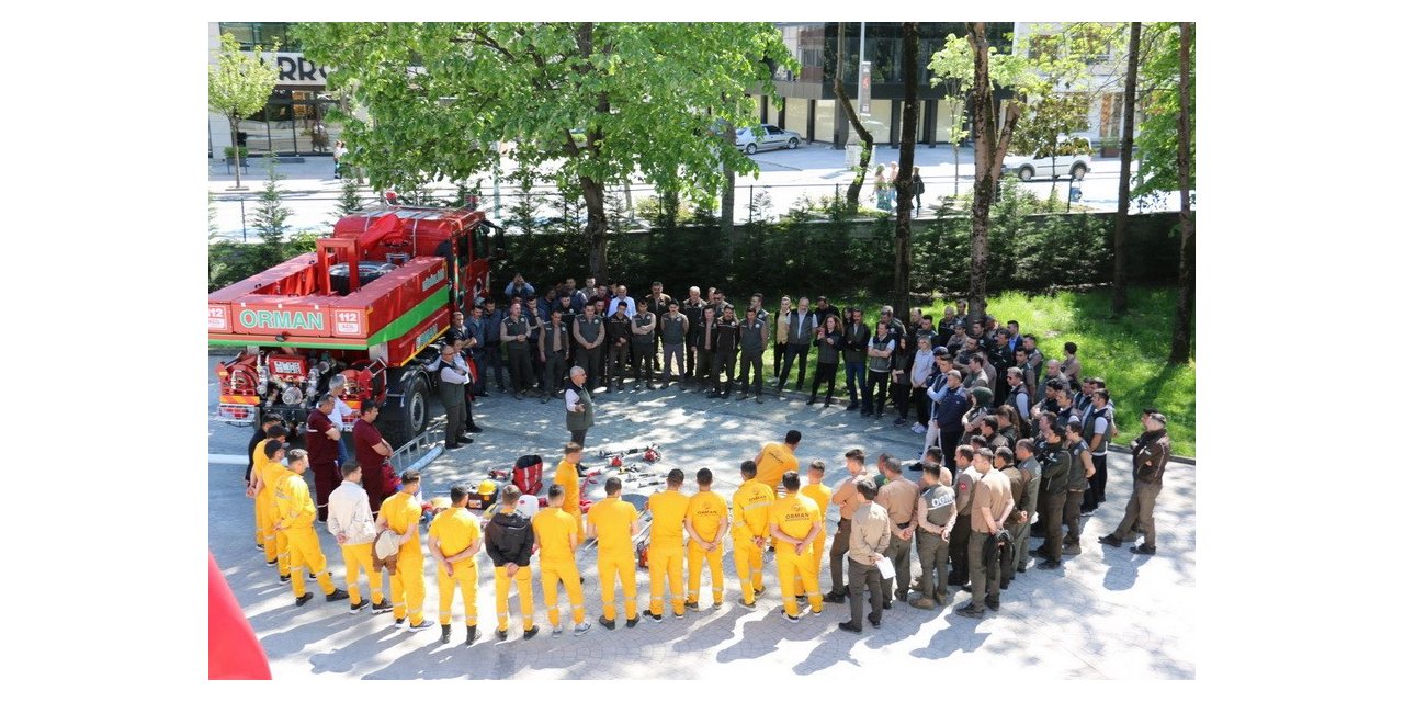 Düzce’de muhtemel orman yangınlarına karşı eğitim