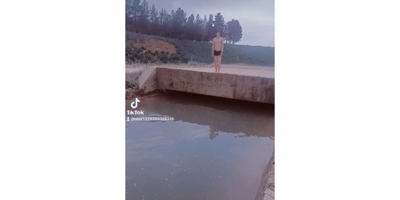 TikTok videosu çekmek için atladığı su kanalından cansız bedeni çıkartıldı