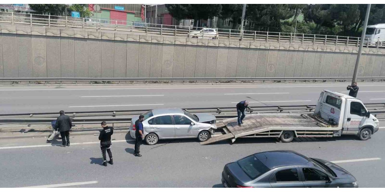 D-100’de meydana gelen kazada 1 kişi yaralandı