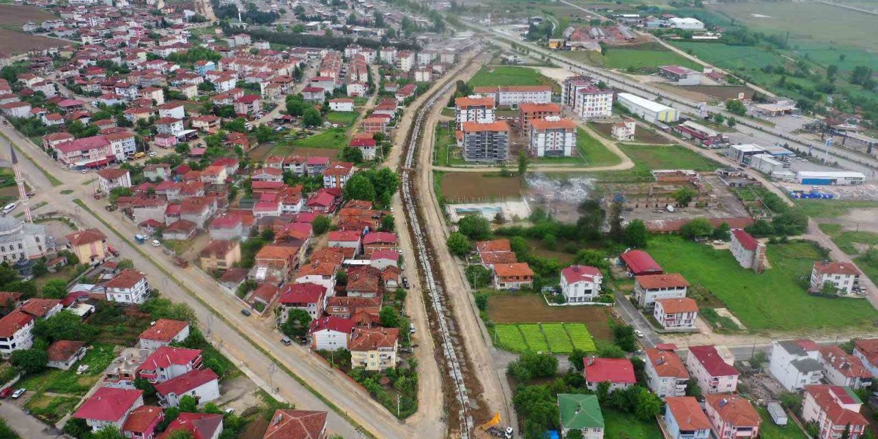 Erbaa kanal sokak projesi hız kesmeden devam ediyor