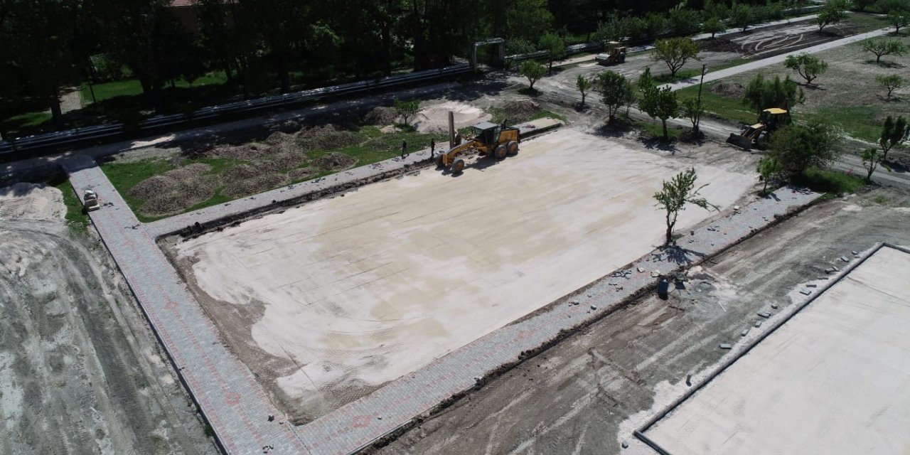 Turhal’da millet bahçesinin 2. etap çalışmaları başladı