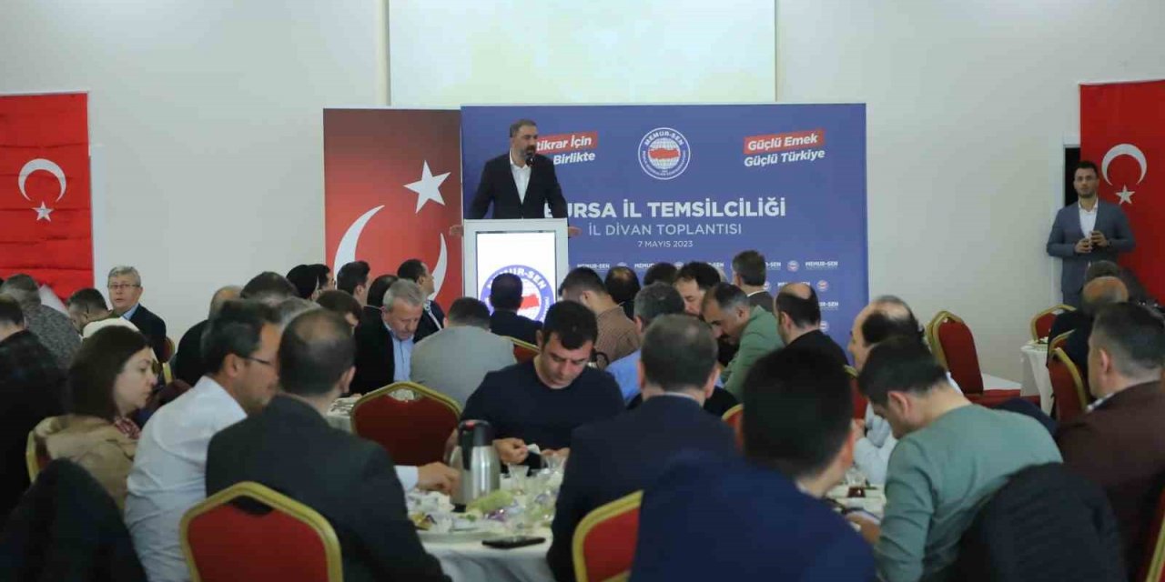 Memur-Sen Bursa İl Başkanı Yünkül: "Biz Cumhurbaşkanımızın liderliğindeki iradeye sahip çıkacağız"