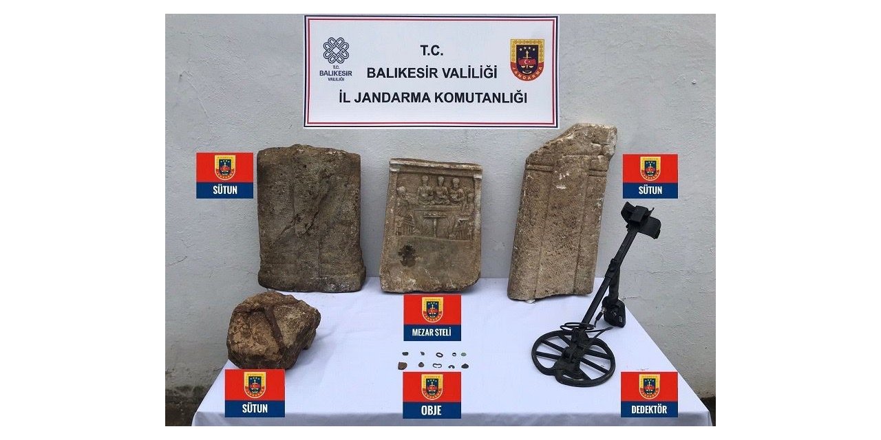 Gönen’de tarihi eser operasyonu