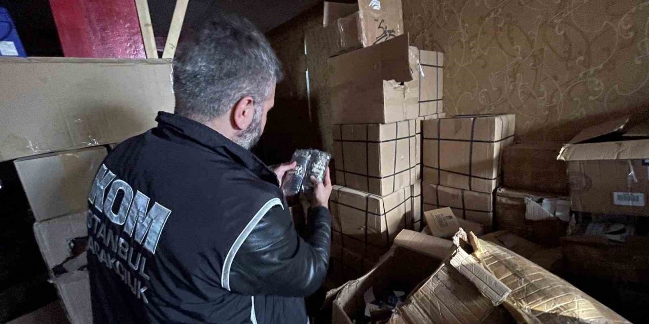 İstanbul’da tütün kaçakçılarına geniş çaplı operasyon