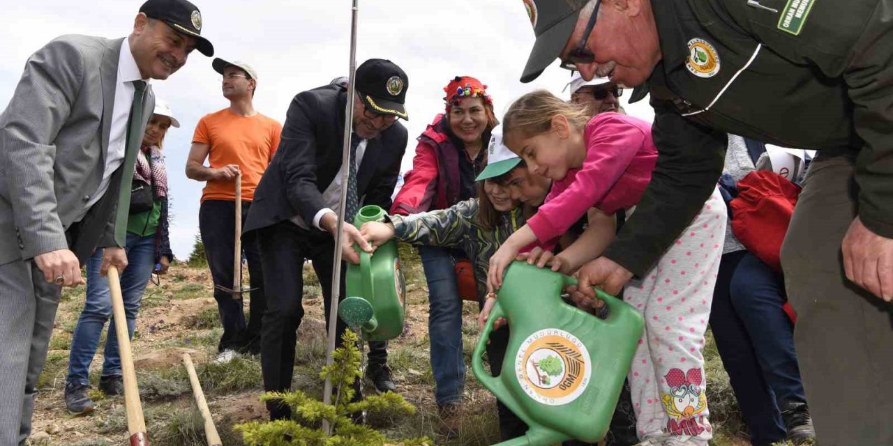 3 kuşaktan öğrenciler birlikte bin fidan dikti