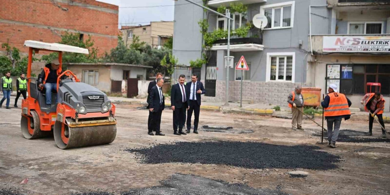 Balıkesir Büyükşehrin asfalt çalışmaları tam gaz