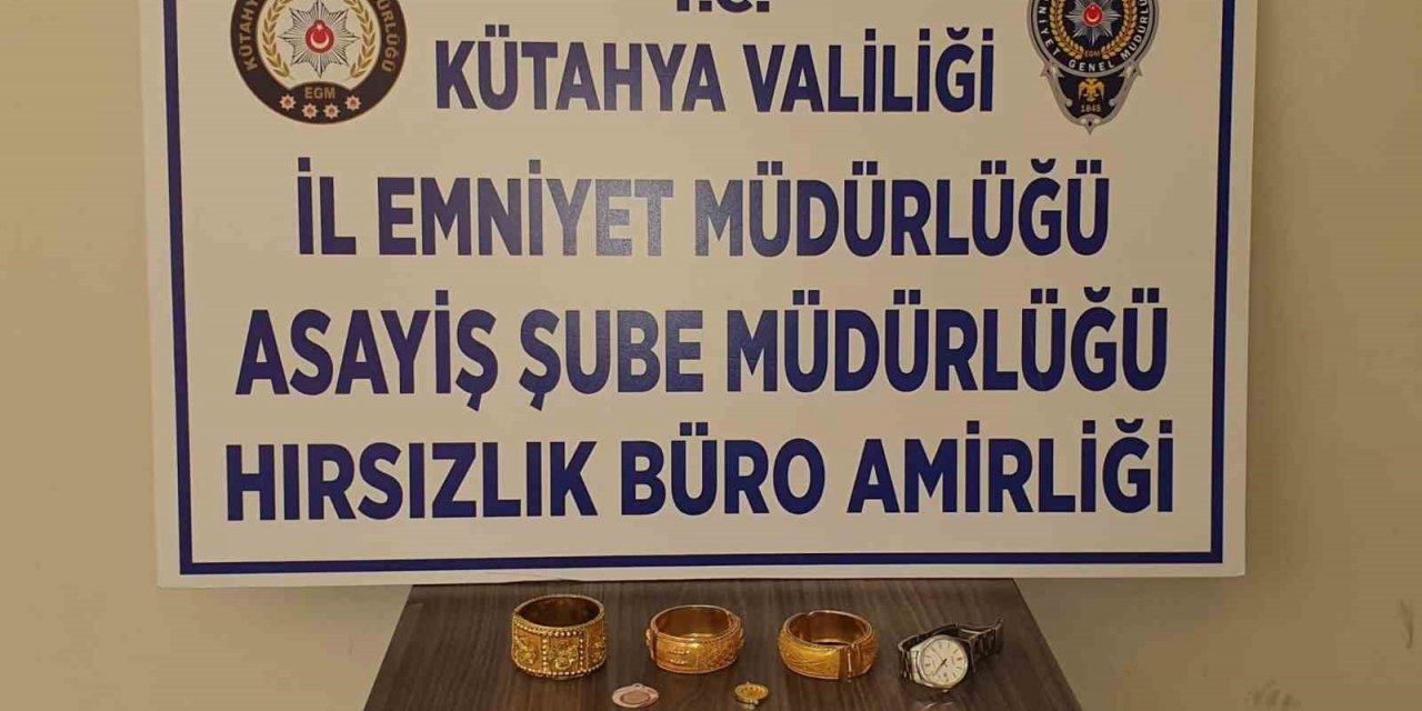 Kütahya’da 4 hırsızlık zanlısı 250 saatlik güvenlik kamera görüntüleri incelenerek yakalandı