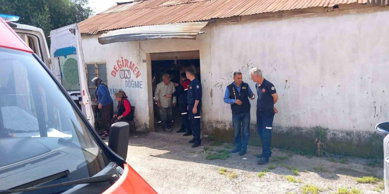 Değirmen taşına sıkışan kadın hayatını kaybetti