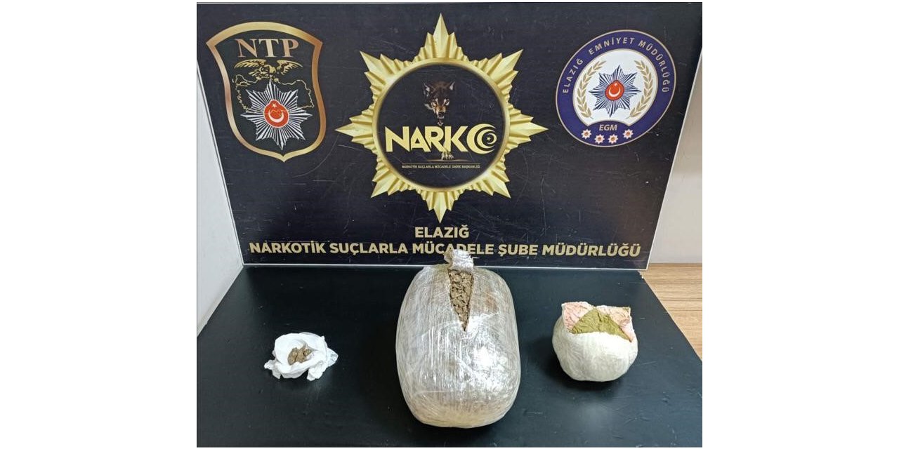 Elazığ’da uyuşturucuyla mücadele: 3 tutuklama
