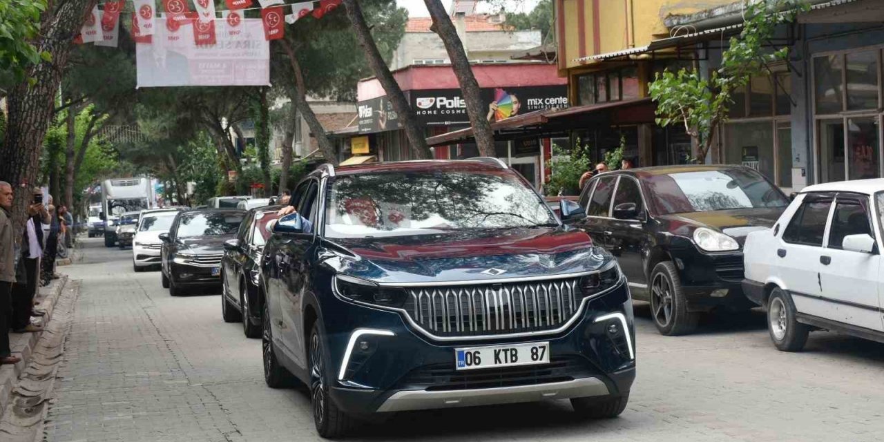 Yerli otomobil TOGG’un Aydın’daki ilk durağı Buharkent oldu