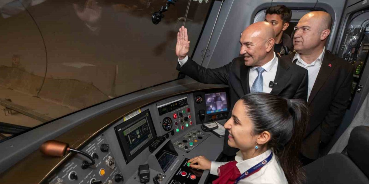 Fahrettin Altay-Narlıdere Metrosu’nda test sürüşü heyecanı