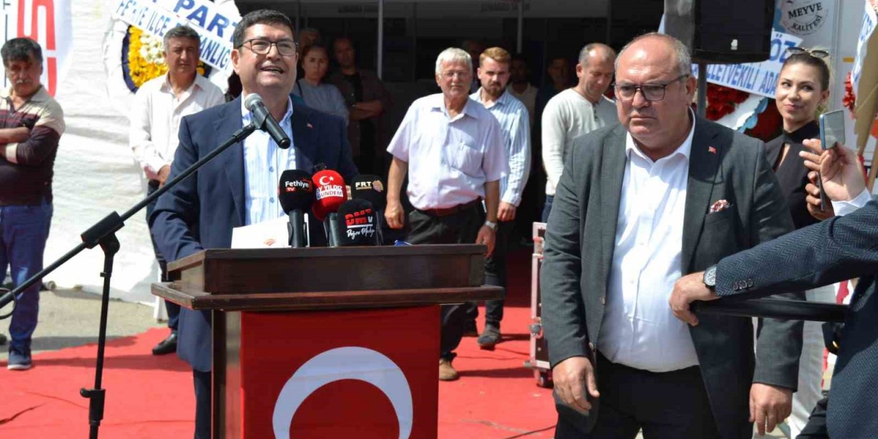 Fethiye’deki Tarım Fuarı açılışında gerginlik