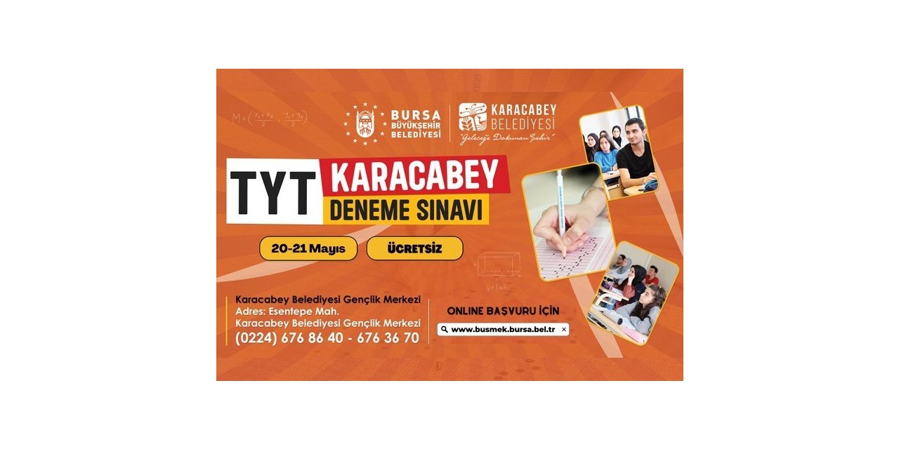 Karacabey’de gerçeğe yakın TYT provası