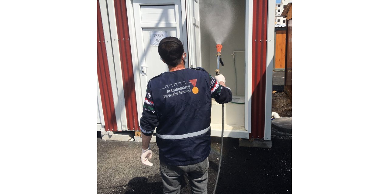 Kahramanmaraş’ta ortak kullanım alanlarında temizlik çalışmaları
