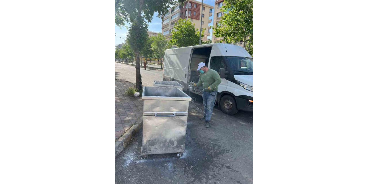 Çöp konteynerlerinde bahar temizliği