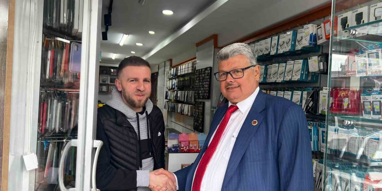 BBP Milletvekili Adayları Kemal Akyıldız ve Hasan Uslu esnafları ziyaret etti