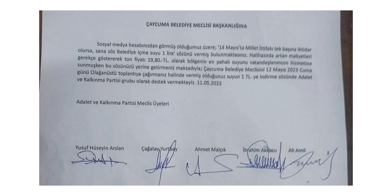 AK Parti’den Kantarcı’ya "Suyu hemen 1 TL yapın" çağrısı