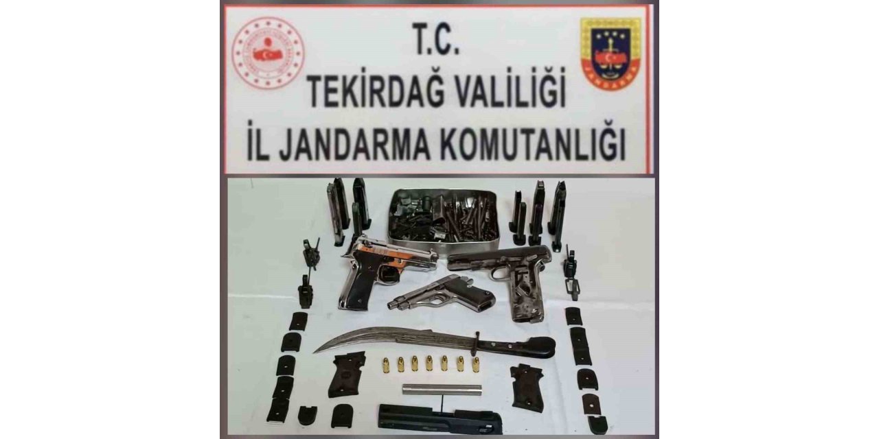 Tekirdağ’da silah operasyonu