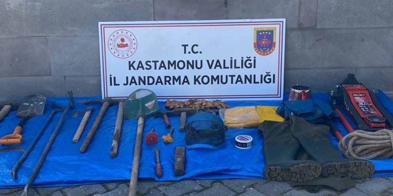 İzinsiz kaza yapan define avcılarına suçüstü baskın