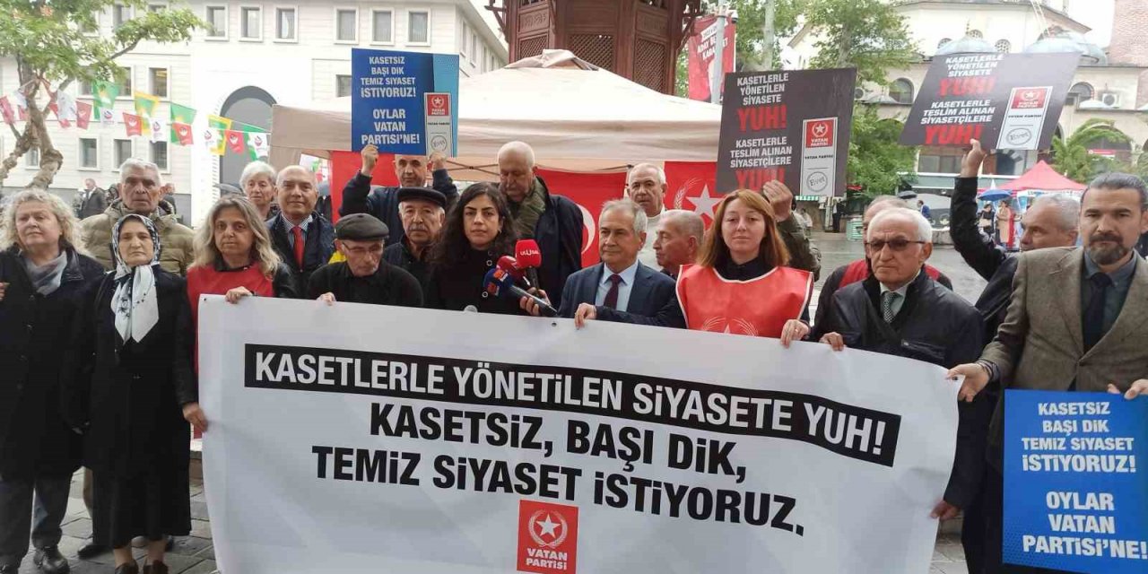 Vatan Partisi Bursa İl Başkanı Çınar: "Kemel Kılıçdaroğlu kasetle cumhurbaşkanı yapılmak isteniyor"