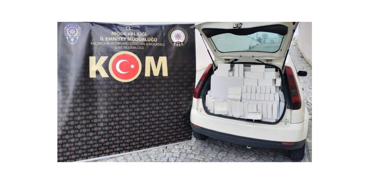 Niğde’de 465 bin makaron ele geçirildi