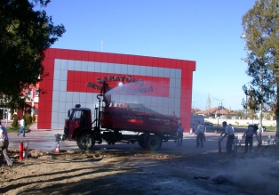 Sarayönü Devlet Hastanesi'nde yangın tatbikatı