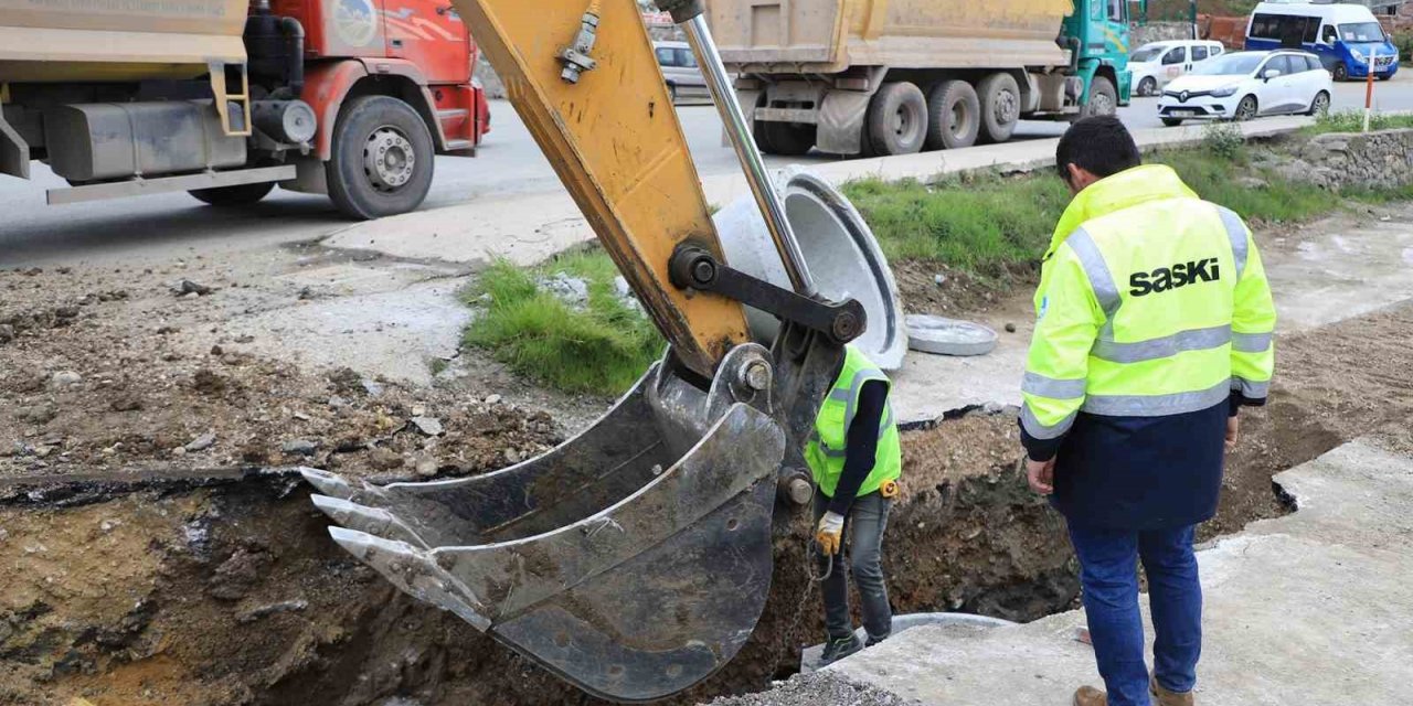 Serdivan’ın güçlü altyapı ağına yeni yağmursuyu hattı