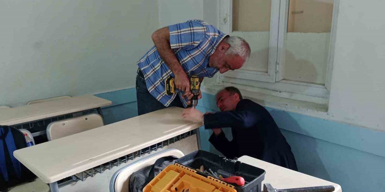 Köy okulları meslek liseleri sayesinde yenileniyor