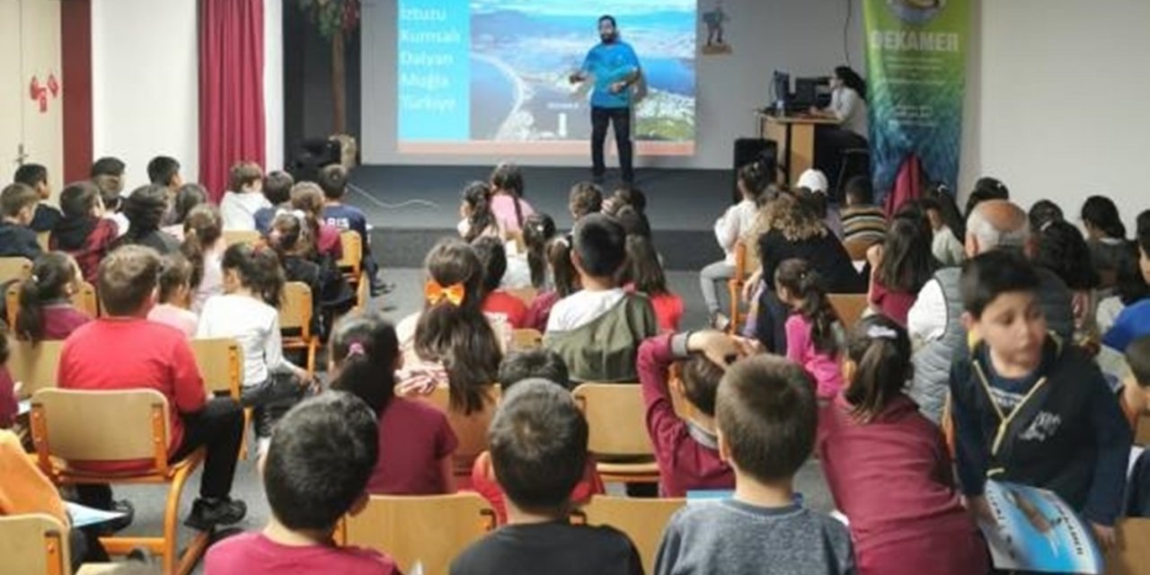 Köyceğizli öğrenciler ’deniz kaplumbağaları’ hakkında bilgilendirildi