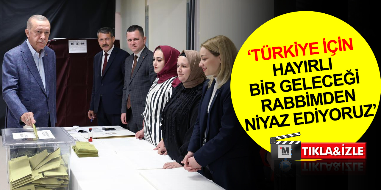 Cumhurbaşkanı Erdoğan oyunu Üsküdar’da kullandı! İşte oy sırasından görüntüler
