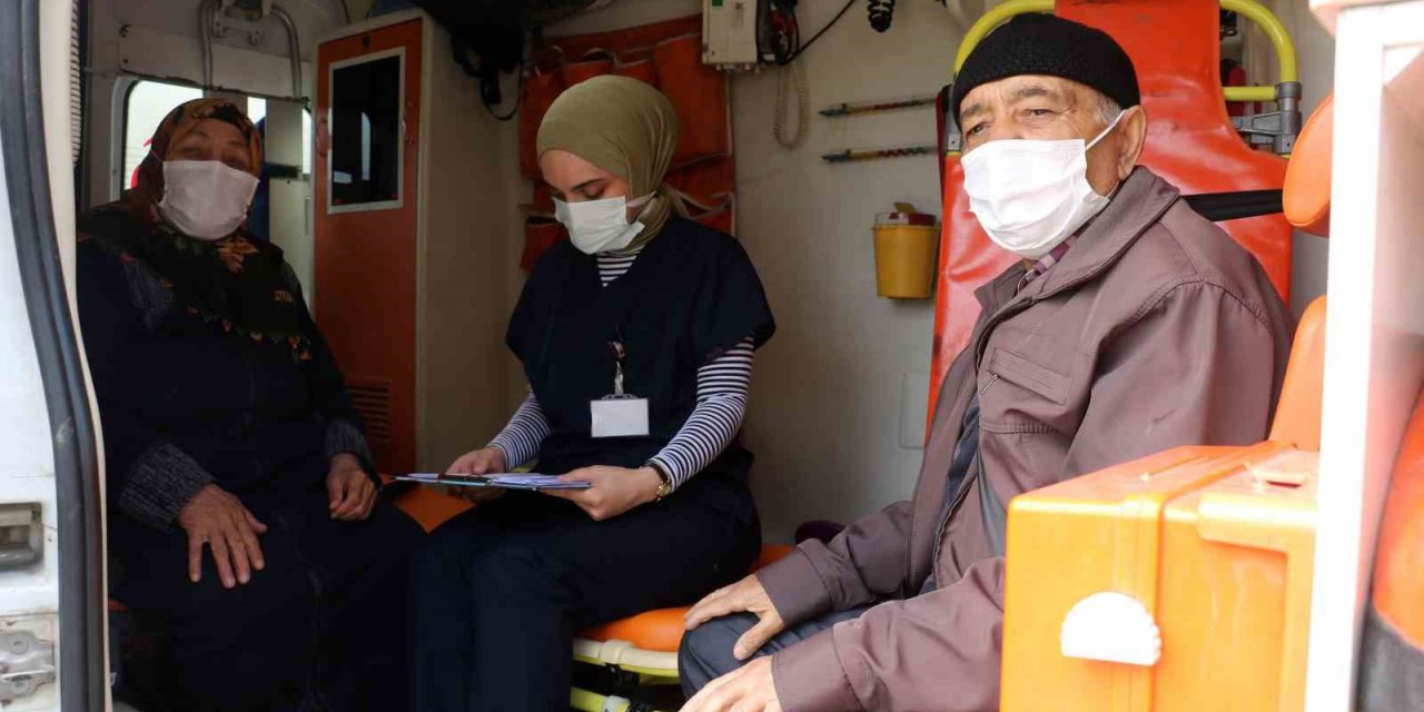 Ambulanslar bu kez sandığa hasta taşıdı